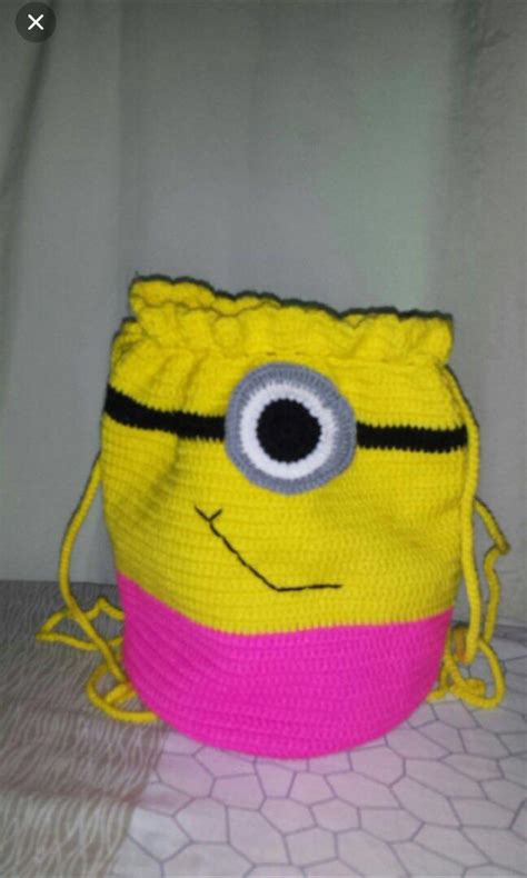 Crochet Minion #002, Hobbies & Toys, Stationary & Craft, Handmade Craft ...