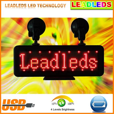 led scrolling message car display programmable led sign board used for car sign,business sign