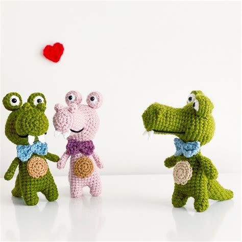 Alligator Crocodile - Pink Animals (DIGITAL PATTERN) – Knotmonster