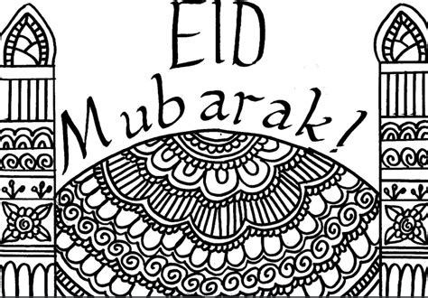 Ramadan Day 28: Free Colour-in Eid Card - Muslimah Bloggers