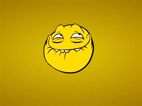 Funny Trollface Icon Minimalist HD Wallpaper | Download HD Wallpapers