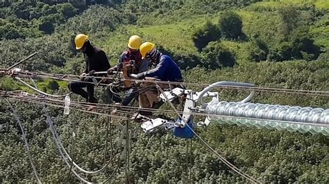 " Stringing work " 500KV.Transmission line Construction - YouTube