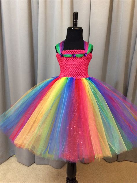 Rainbow Fairy Princess Costume Princess Tutu Dress W/ Crown | Etsy