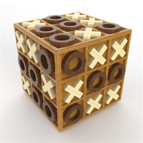 Cubic tic-tac-toe 3D model - TurboSquid 1260750