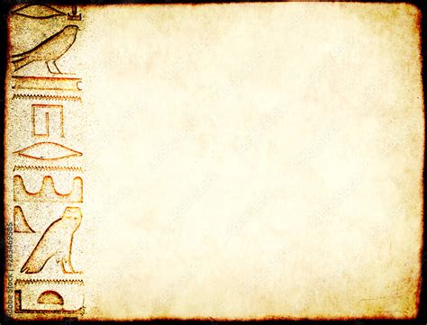 Grunge background with paper texture and detail of ancient egyptian ...