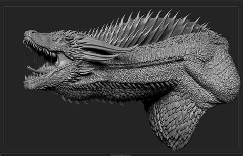 ArtStation - WIP : Drogon |Game of Thrones, Worachot Reangsri | Drogon game of thrones, Game of ...