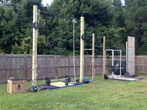 Crossfit outdoor gym, now there is no excuse not to train. | Backyard gym, Outdoor gym, At home gym