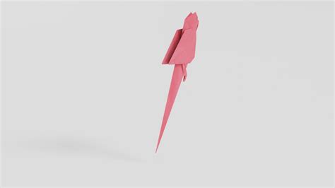 Origami Parrot 3D model - TurboSquid 2072252