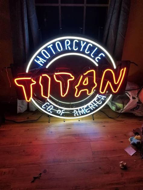 Custom Titan Motorcycle Co of America Neon Sign Tube Neon Light – Custom Neon Signs