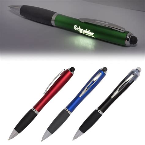 Budget Light-Up-Your-Logo Pen / Stylus | Logo pen, Trade show giveaways, Pen