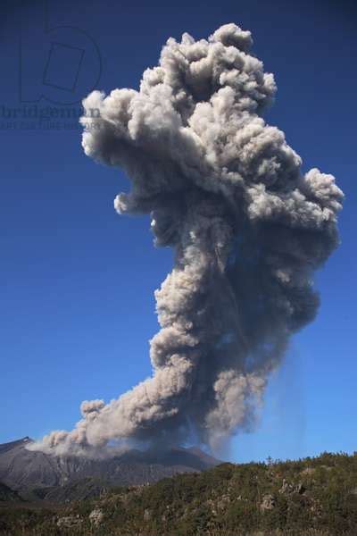 Image of Sakurajima volcano eruption - Japan - Sakurajima Volcanic ...