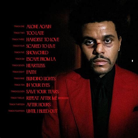 The Weeknd Out With New Album, “After Hours” #Music #Apple | The weeknd ...