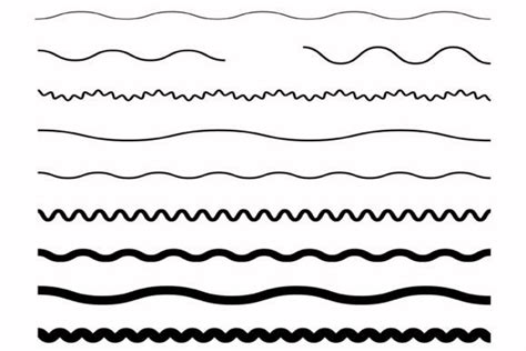 Horizontal Wavy Line Divider Collection Graphic by manolache44 · Creative Fabrica