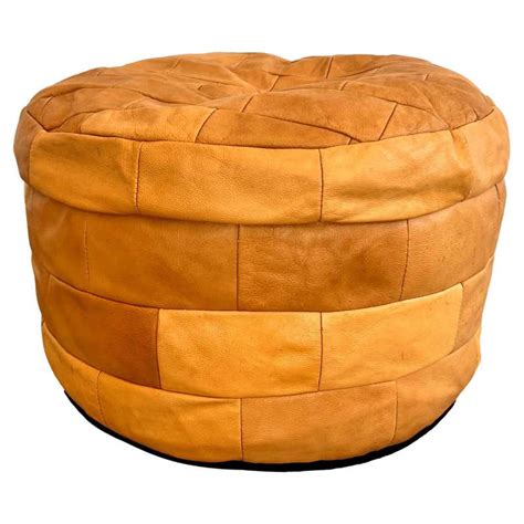 De Sede Leather Ottoman at 1stDibs