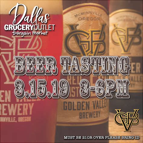 Golden Valley Brewing Tasting - Dallas Grocery Outlet | #ShopDallasGOLocal