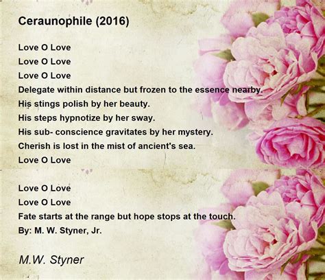 Ceraunophile (2016) Poem by M.W. Styner - Poem Hunter