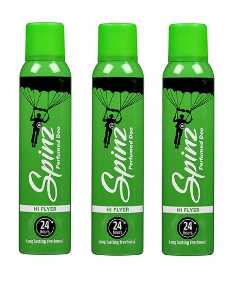 Spinz Hi-Flyer Deodorant Body Spray Pack of 3 Combo 450ML (150ML each): Buy Spinz Hi-Flyer ...