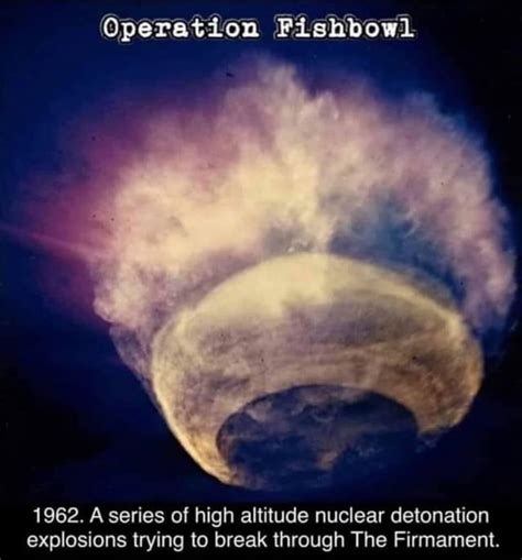 Operation Fishbowl 1962. A series of high altitude nuclear detonation explosions trying to break ...