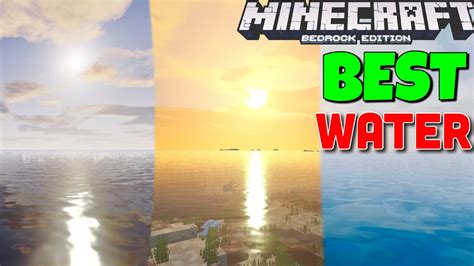 Top 20 Best Water Reflection Shaders Minecraft PE 1.18+ (NO CLICKBAIT) - YouTube