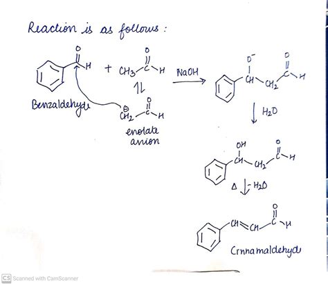 Answer to cinnamaldehyde-the-aromatic-constituent-cinnamon-oil-can-be-synthesized-by-mix- - StudyX