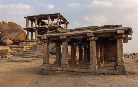 Monuments of Hemakuta Hill. Hampi. India Stock Photo - Image of monument, architecture: 314206294