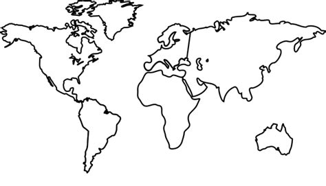 World Map Continents Clip Art at Clker.com - vector clip art online, royalty free & public domain