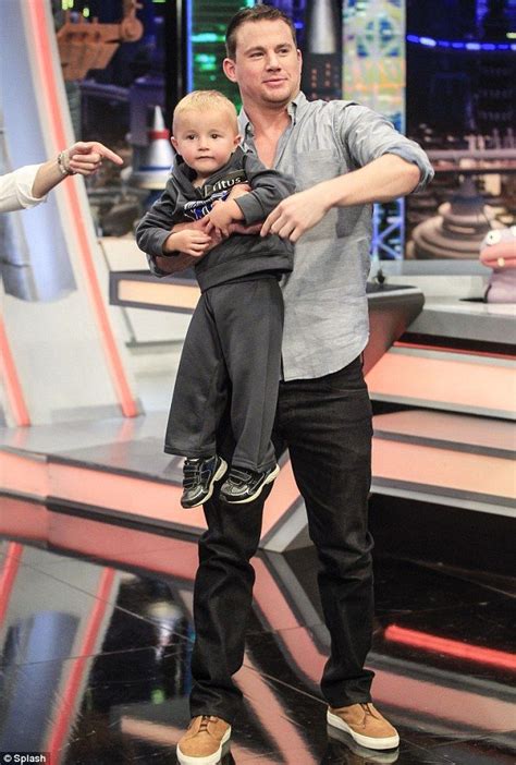 'Kid's got game!' Channing Tatum shows his fatherly side as he plays