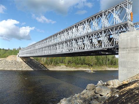 200 Type Prefabricated Steel Bailey Bridge With Galvanized Or Painted Surface