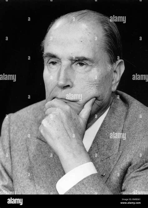 Francois Mitterrand, French President Stock Photo - Alamy