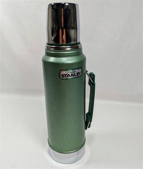 Stanley Aladdin Thermos A-944DH One Quart Green and Chrome Metal # ...