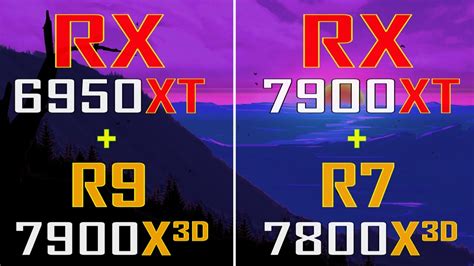 RX 6950XT + RYZEN 9 7900X3D vs RX 7900XT + RYZEN 7 7800X3D || PC GAMES TEST || - YouTube