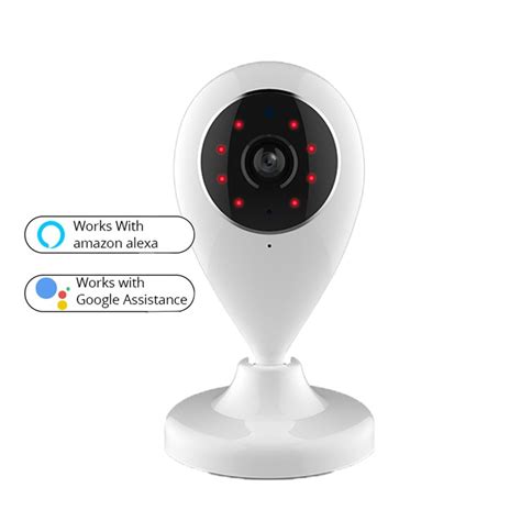 HD 720P WIFI Camera IP Wireless Video Surveillance Security Camera Compatible with Alexa Echo ...