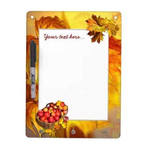 Golden Fall ~ Dry Erase Board | School supplies, Dry erase board ...