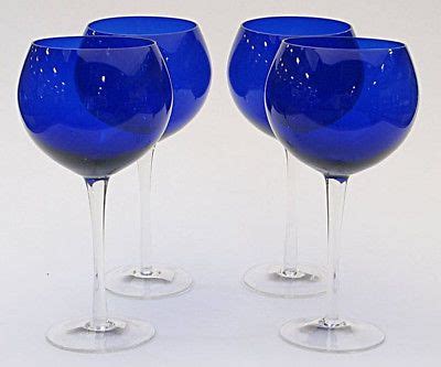 Set of 8 Large Cobalt Blue Red Wine Glasses Goblets ~ 28-oz Capacity ~ DW Safe | Red wine ...