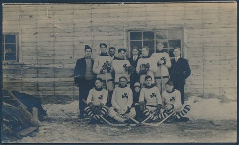 Lot 1471, two vintage Canadian Hockey Team real photo postcards ...