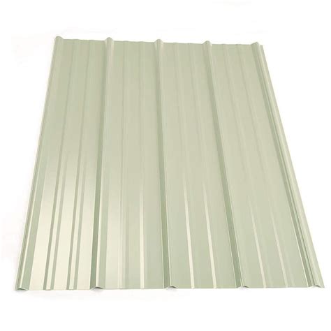 Metal Sales 12 ft. Classic Rib Steel Roof Panel in White-2313430 - The Home Depot