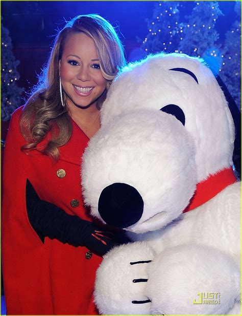 Mariah Carey: Christmas Tree Lighting with Snoopy! - Mariah Carey Photo ...