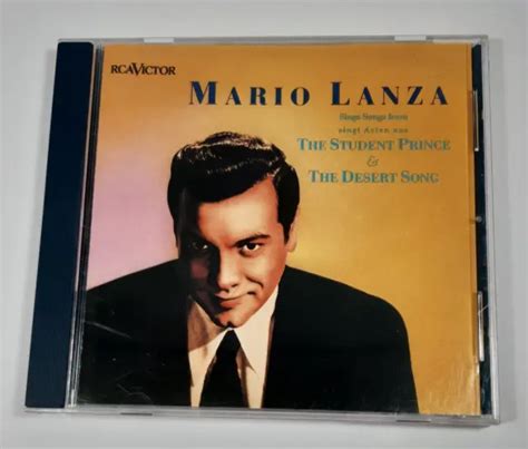 MARIO LANZA THE Student Prince & The Desert Song Music CD Album VGC $5. ...