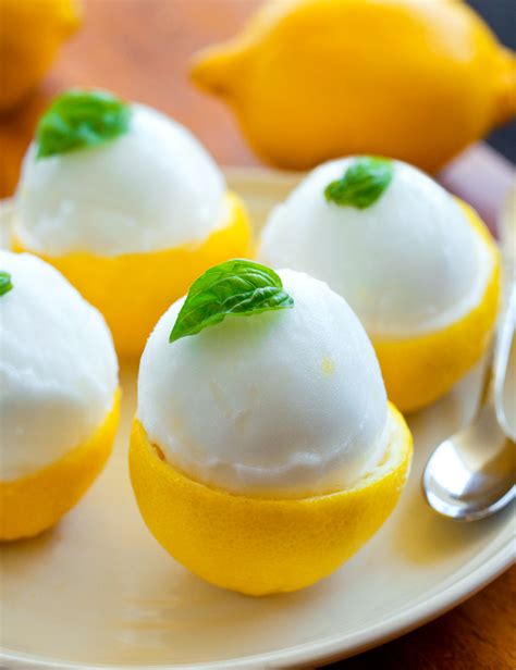 Lemon Sorbet Recipe - Just 3 ingredients, and so refreshing!