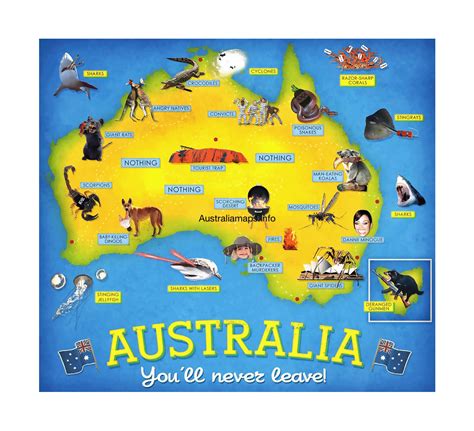 Australia Tourist Map