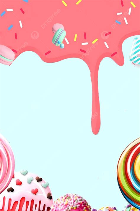 Small Fresh Sweet Candy Poster Background Material Wallpaper Image For ...