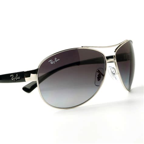 Ray-Ban Aviator Silver & Black Sunglasses with Grey Lenses, RB3386 003/8G | Costco UK