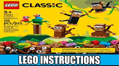 LEGO Instructions | Classic | 11031 | Creative Monkey Fun - YouTube