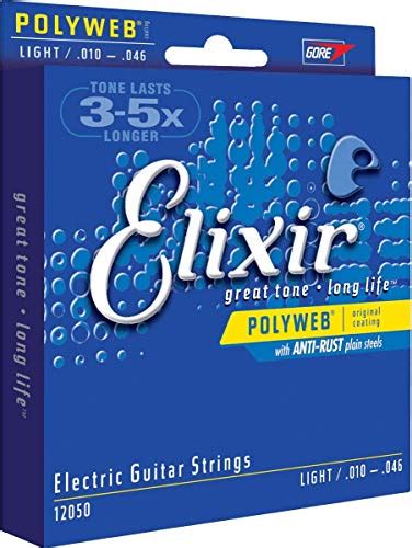 Elixir Strings Electric Guitar Strings w POLYWEB Coating Deals ...