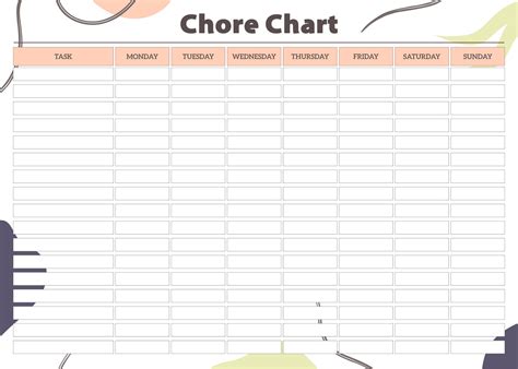 Chore Charts - 10 Free PDF Printables | Printablee