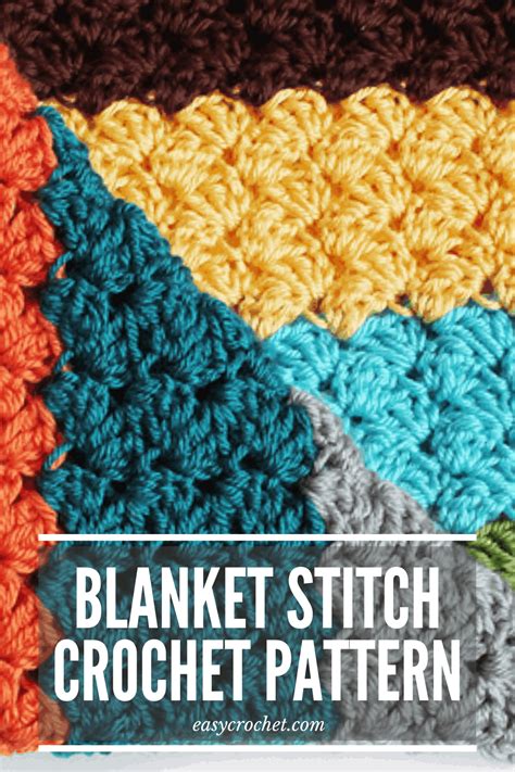 How to Crochet the Blanket Stitch Pattern - Easy Crochet Patterns