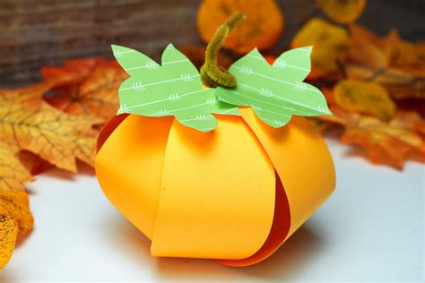 Pumpkin Paper Craft Template