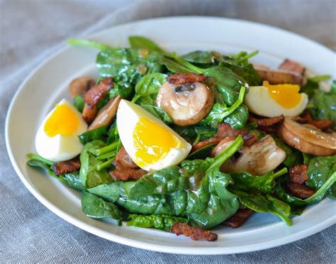 Spinach Salad with Warm Bacon Dressing - Once Upon a Chef