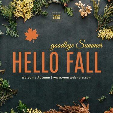 Editable Welcome Fall banner templates