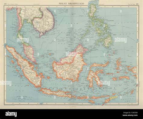 Malay archipelago map hi-res stock photography and images - Alamy